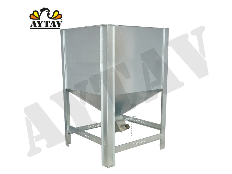 GALVANİZ YEM DEPOSU (1000 KG)