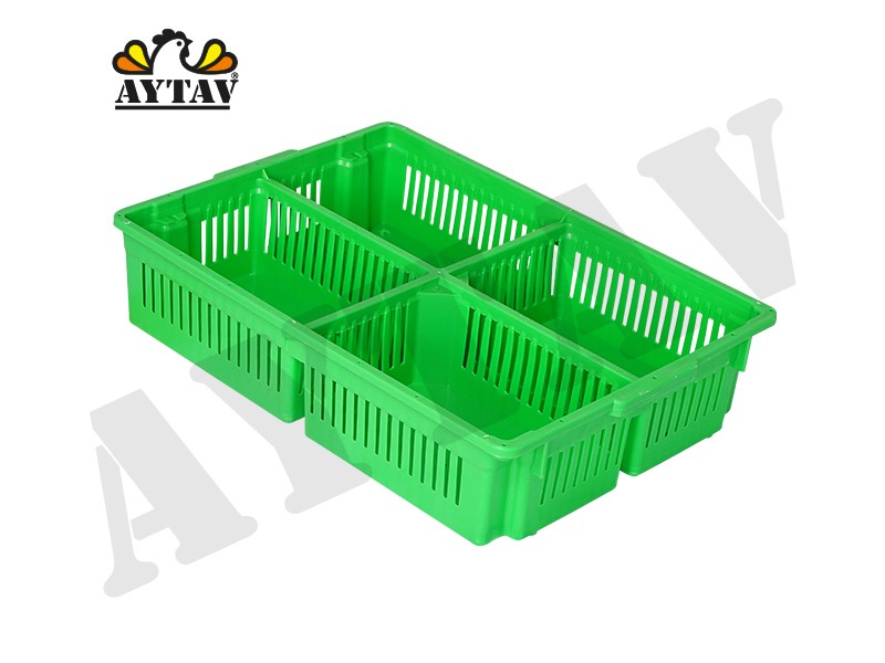 DÖRT BÖLMELİ BÜYÜK CİVCİV SEPETİ ( ALTI KAPALI )
