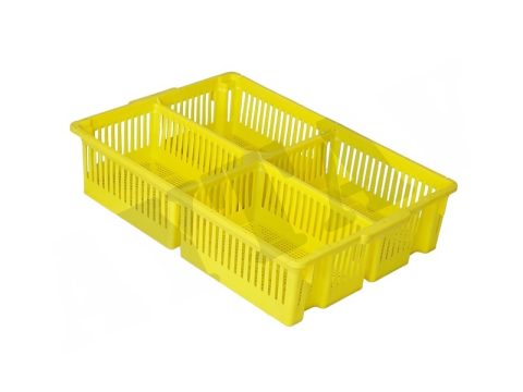 DÖRT BÖLMELİ BÜYÜK CİVCİV SEPETİ ( ALTI DELİKLİ )