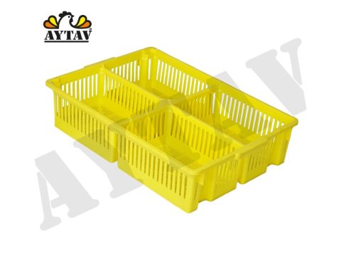 DÖRT BÖLMELİ BÜYÜK CİVCİV SEPETİ ( ALTI DELİKLİ )