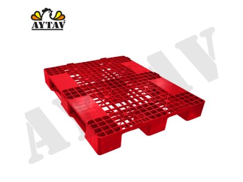 80 X 120 ÜSTÜ AÇIK KIZAKLI PLASTİK PALET